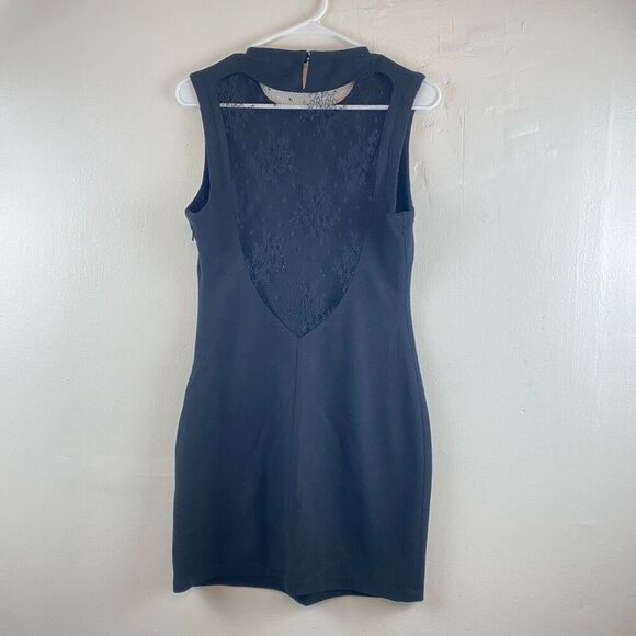 L'Agence Sleeveless Sweater Dress Black Dress Sz 3 Wool Cashmere Mesh Witchygoth - Picture 7 of 15